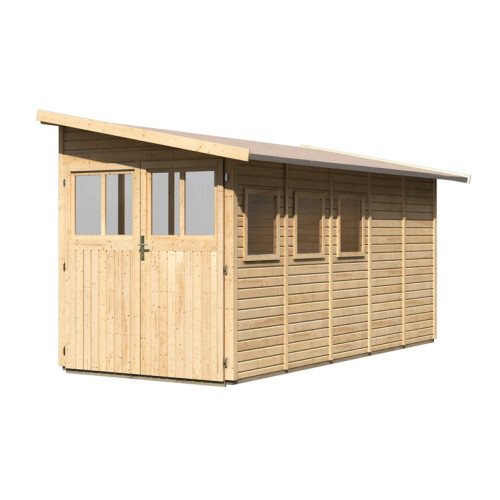 dřevěný domek KARIBU WANDLITZ 5 (55258) natur LG2731