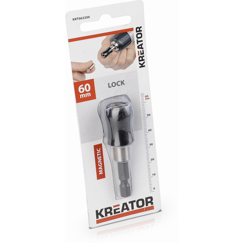 Magnetický držák bitů se zámkem 60 mm