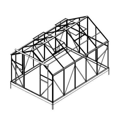 náhradní prosklení pro skleník LANITPLAST PLUGIN 8x12 PC 4 mm LG3056