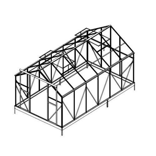 náhradní prosklení pro skleník LANITPLAST PLUGIN 8x14 PC 4 mm LG3057