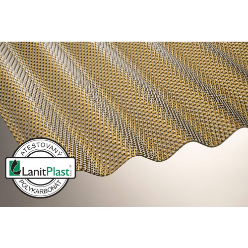 polykarbonátová deska MARLON CSE DIAMOND 2,6 mm 1,045x5 m bronz LG3413