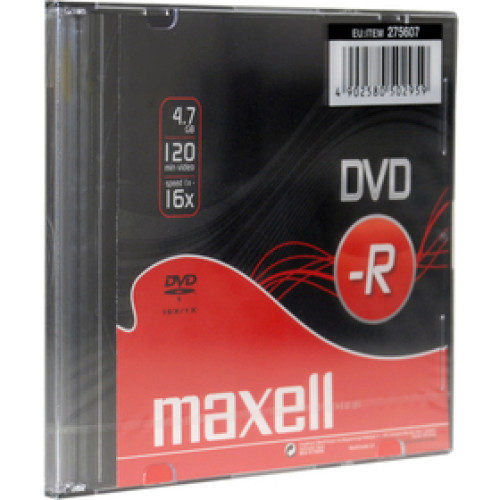 DVD-R 4,7GB 16x 1PK SC MAXELL