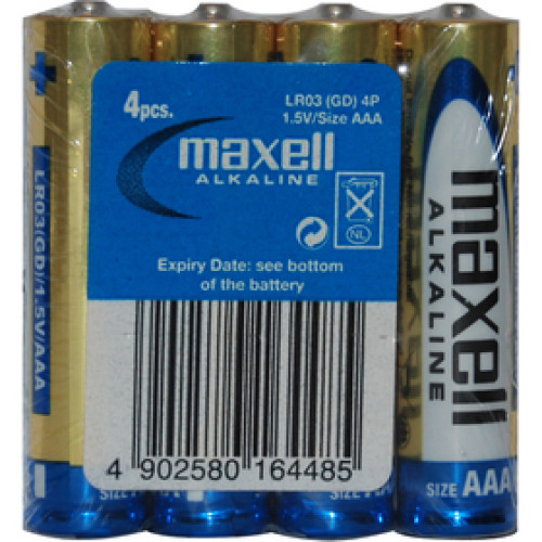 LR03 4S ALK 4x AAA (R03) SHRINK MAXELL