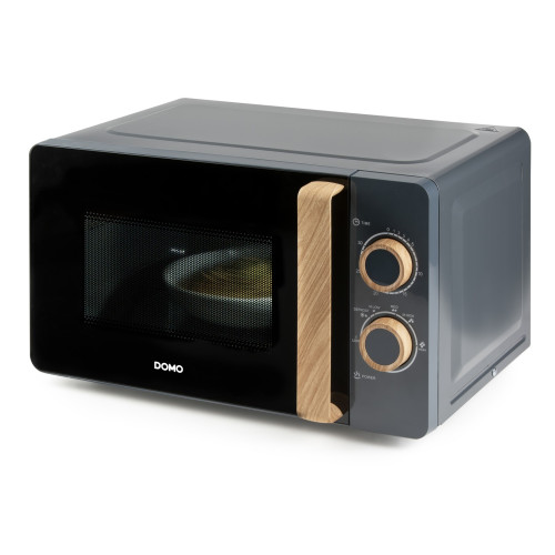 Mikrovlnná trouba - manuál - WOOD YOU - DOMO DO3320, Objem: 20 l, Talíř: 25,5 cm, Výkon: 700 W