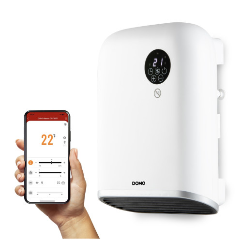 Elektrické topení do koupelny s WIFI - DOMO DO7357F, Příkon: 2 100 W, Krytí: IP24, Wi-Fi