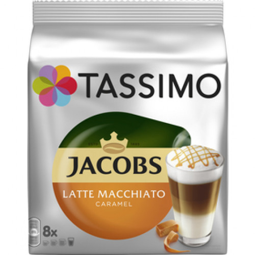 TASSIMO LATTE M. CARAMEL JACOBS KRÖN.