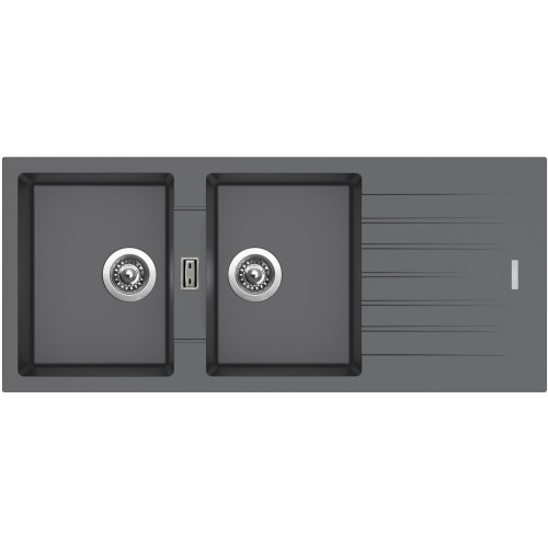 Sinks PERFECTO 1160 DUO Titanium (záruka 5 let)