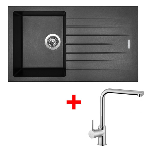 Sinks PERFECTO 860 Metalblack+ELKA (záruka 5 let)