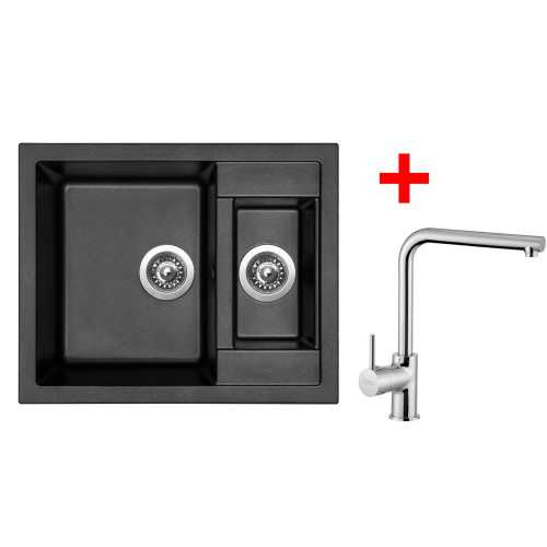 Sinks CRYSTAL 615.1 Metalblack+ELKA (záruka 5 let)