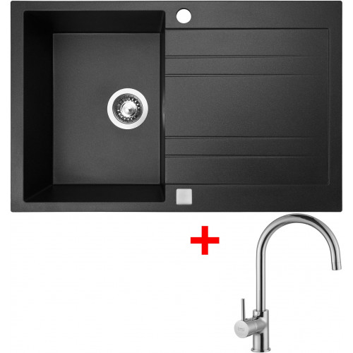 Sinks GRANDE 800 Metalblack + VITALIA (záruka 5 let)