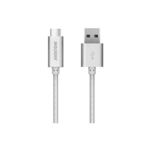 AVACOM USB - USB Type-C, 100cm, stříbrná