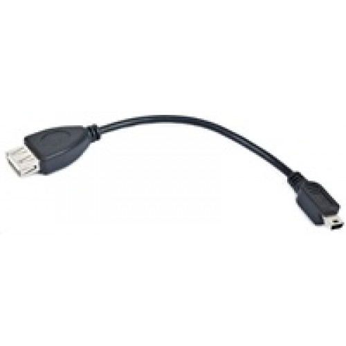 GEMBIRD Kabel USB 2.0 A-Mini B OTG 15cm (F/M, pro tablety a smartphone)
