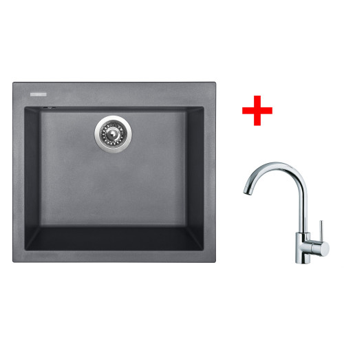 Sinks CUBE 560 Nanogrey+MIX 35