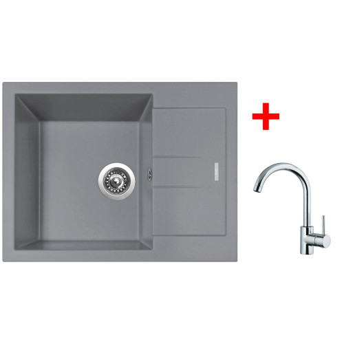 Sinks AMANDA 650 Nanogrey+MIX 35