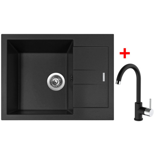 Sinks AMANDA 650 Nanoblack+MIX 35 Nanoblack