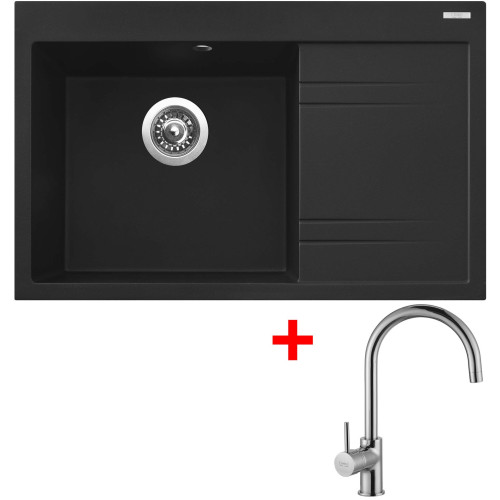 Sinks RIM 780 L Metalblack + Vitalia