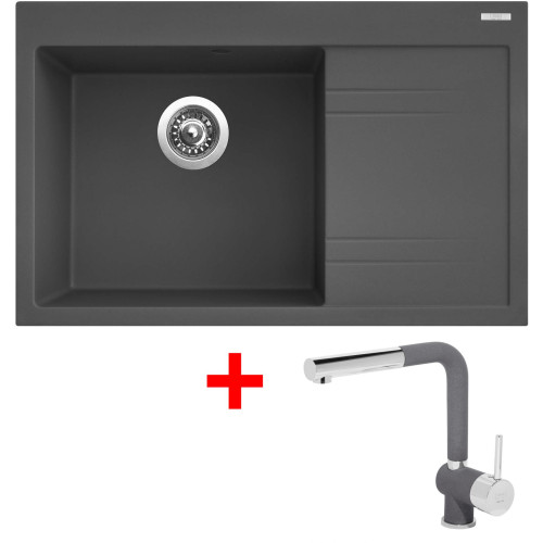 Sinks RIM 780 L Titanium + Mix 3 P GR