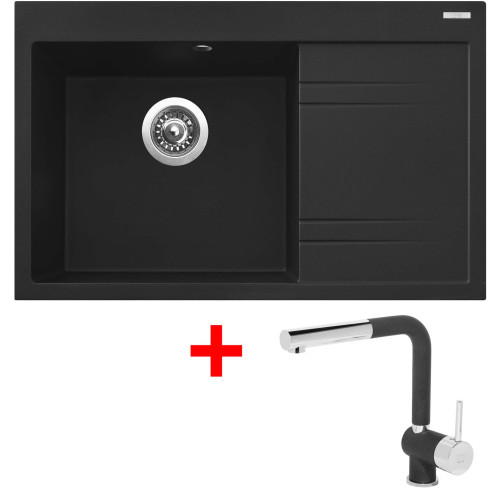 Sinks RIM 780 L Metalblack + Mix 3 P GR