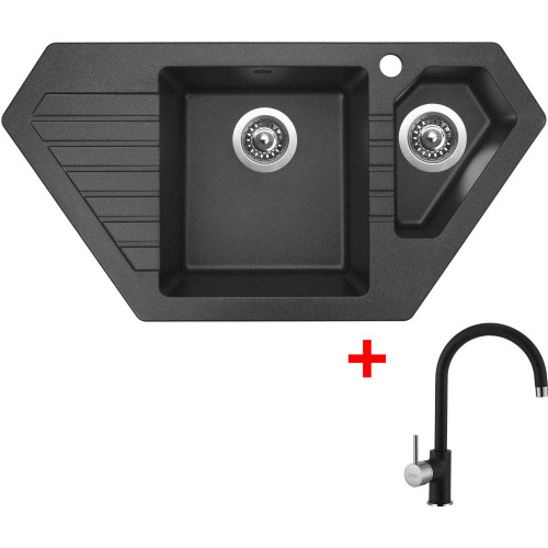 Sinks BRAVO 850.1 Granblack + Vitalia GR