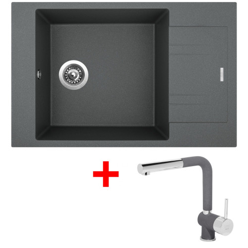 Sinks VARIO 780 Titanium + Mix 3 P GR