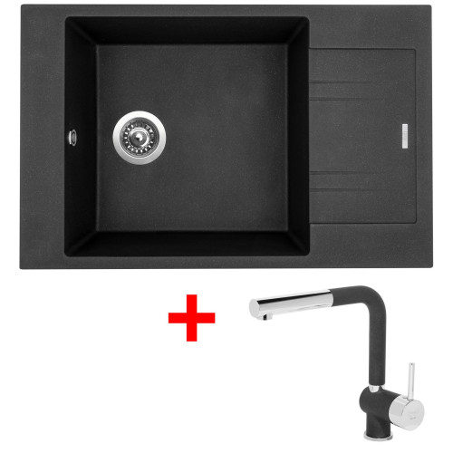 Sinks VARIO 780 Metalblack + Mix 3 P GR