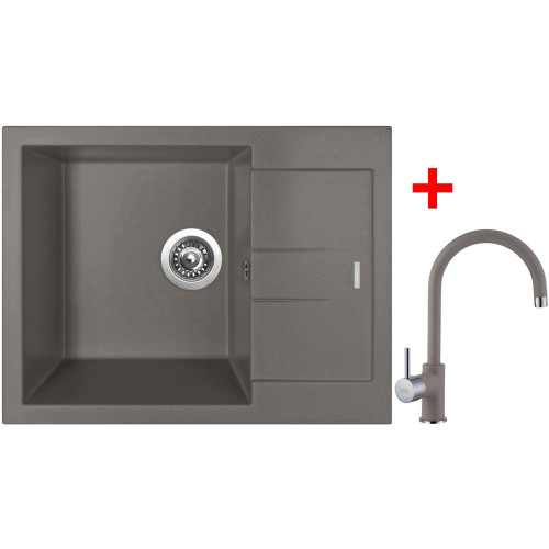 Sinks AMANDA 650 Truffle + Vitalia GR