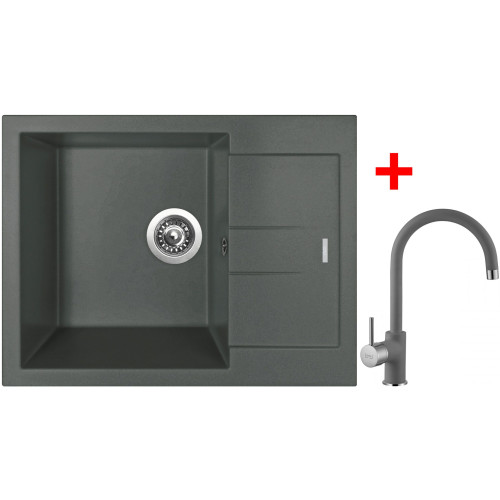 Sinks AMANDA 650 Titanium + Vitalia GR