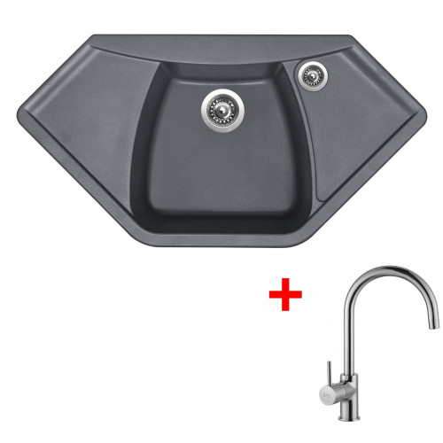 Sinks NAIKY 980 Titanium + Vitalia