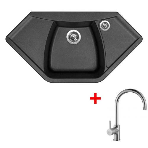 Sinks NAIKY 980 Metalblack + Vitalia