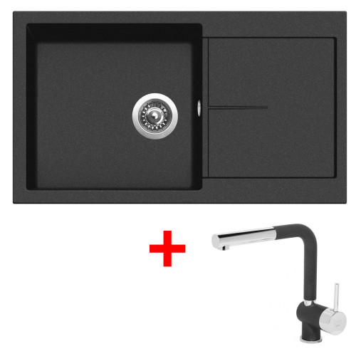 Sinks INFINITY 860 Metalblack + Mix 3 P GR