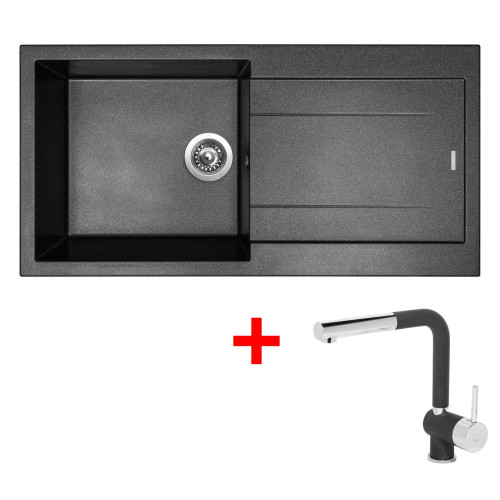 Sinks AMANDA 990 Metalblack + Mix 3 P GR