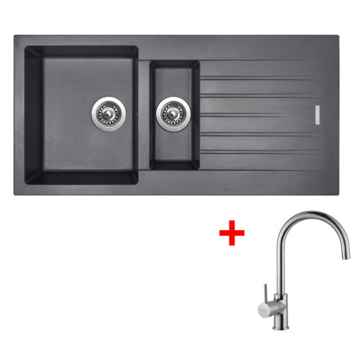 Sinks PERFECTO 1000.1 Titanium + Vitalia