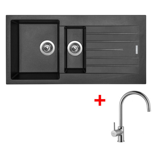 Sinks PERFECTO 1000.1 Metalblack + Vitalia