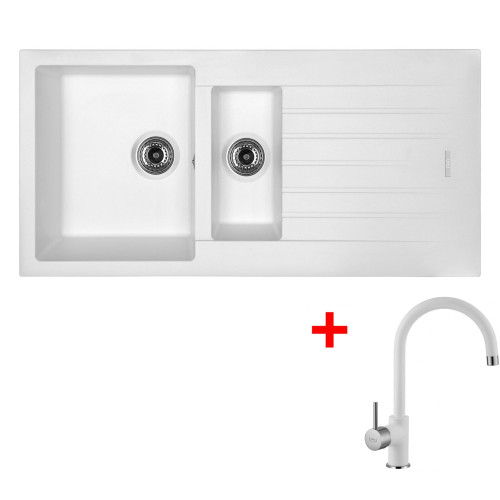 Sinks PERFECTO 1000.1 Milk + Vitalia GR
