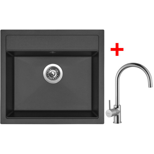 Sinks SOLO 560 Pureblack + Vitalia