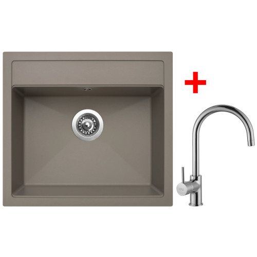 Sinks SOLO 560 Truffle + Vitalia