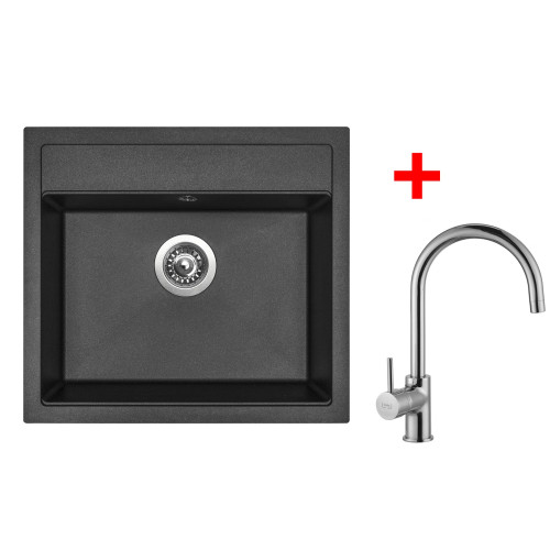 Sinks SOLO 560 Metalblack + Vitalia