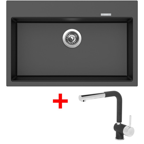Sinks MAXIMO 780 Metalblack + Mix 3 P GR