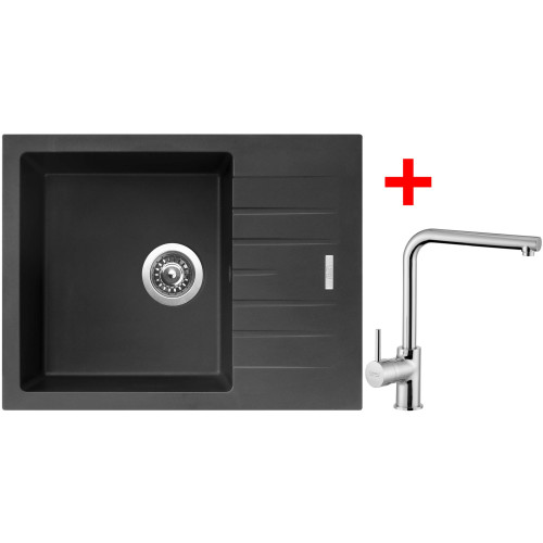 Sinks PERFECTO 650 Pureblack + Elka