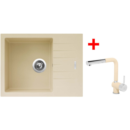 Sinks PERFECTO 650 Sahara + Mix 3 P GR