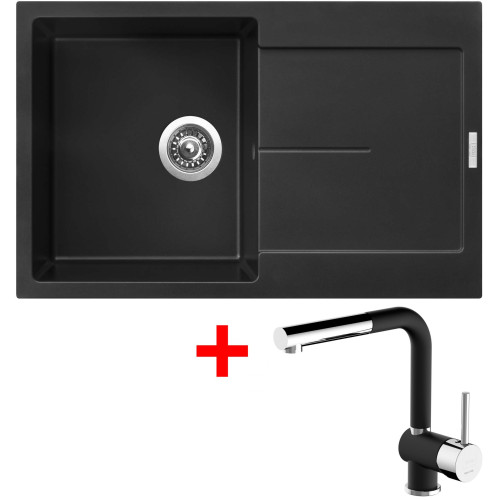 Sinks ULTIMA 790 Pureblack + Mix 3 P GR N6