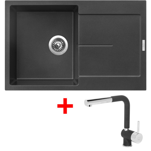 Sinks ULTIMA 790 Metalblack + Mix 3 P GR