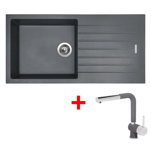 Sinks PERFECTO 1000 Titanium + Mix 3 P GR