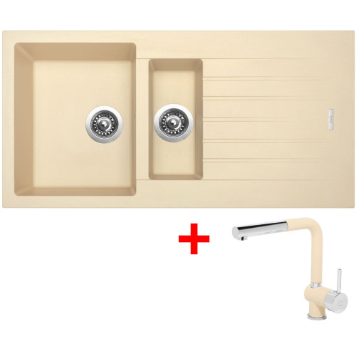 Sinks PERFECTO 1000.1 Sahara + Mix 3 P GR