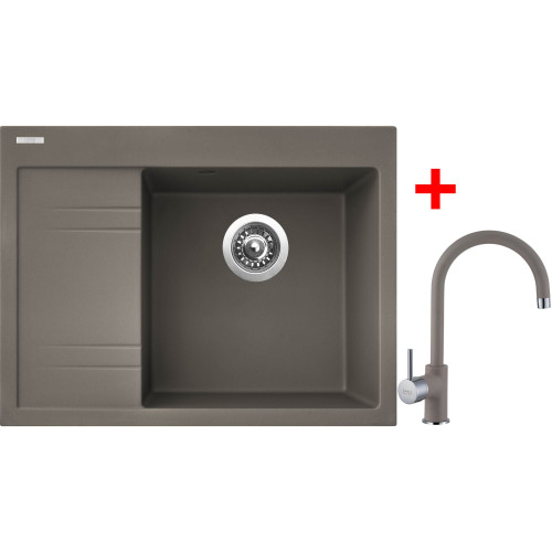 Sinks RIM 650 P Truffle + Vitalia GR