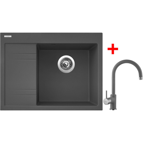 Sinks RIM 650 P Titanium + Vitalia GR