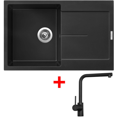 Sinks ULTIMA 790 Pureblack + Elka černá matná