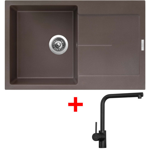 Sinks ULTIMA 790 Marone + Elka černá matná