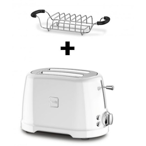 Novis Toaster T2-bílý + mřížka na rozpékání ZDARMA