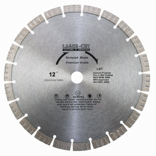 Diamantový kotouč segmentový 300 x 25,4 x 10mm LST